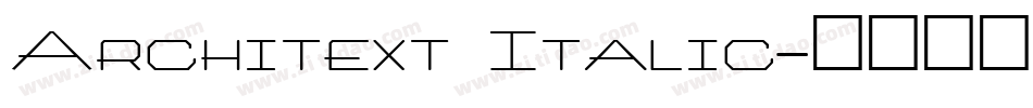 Architext Italic字体转换